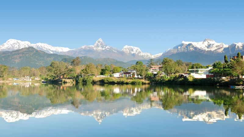 A lake on the Annapurna Base Camp expedition in Nepal