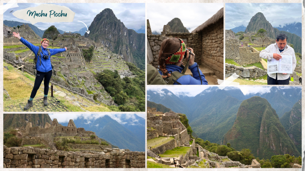 A montage of images from Machu Picchu, Peru