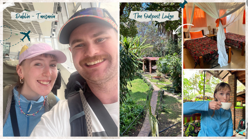 A montage of images from  a Kilimanjaro expedition, Tanzania