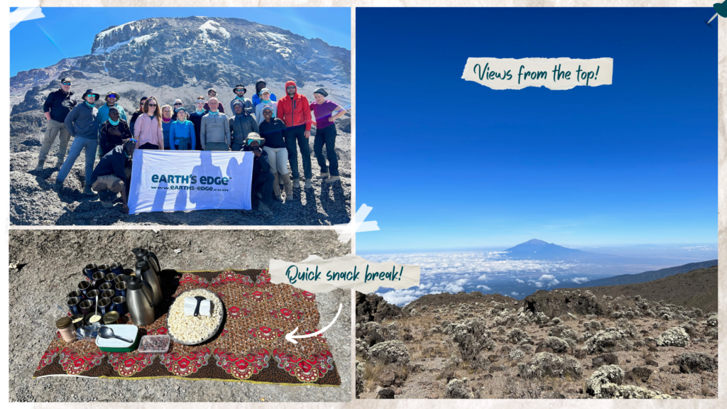 A montage of images from Mt Kilimanjaro, Tanzania