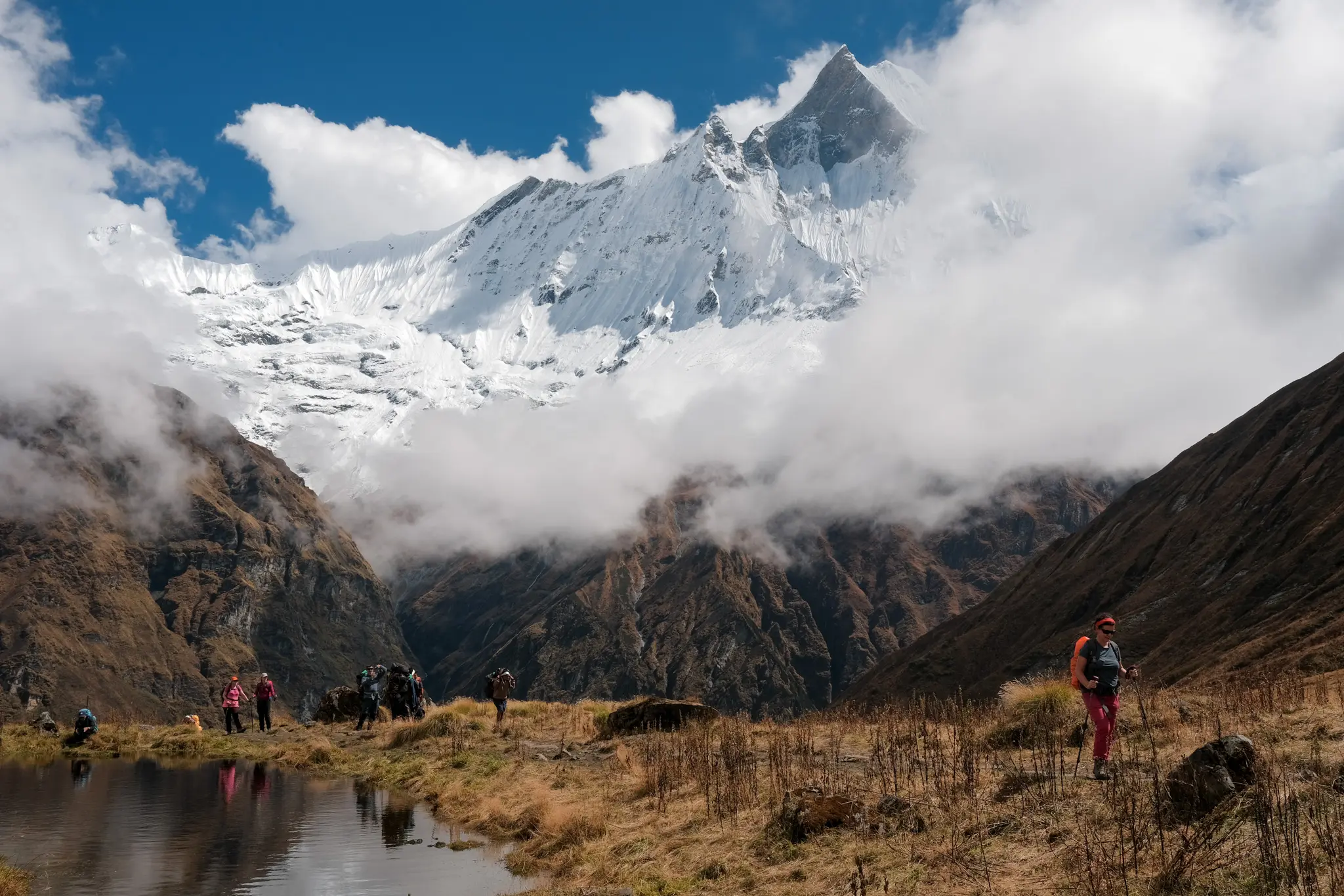 Annapurna Base Camp trek in spring, Nepal