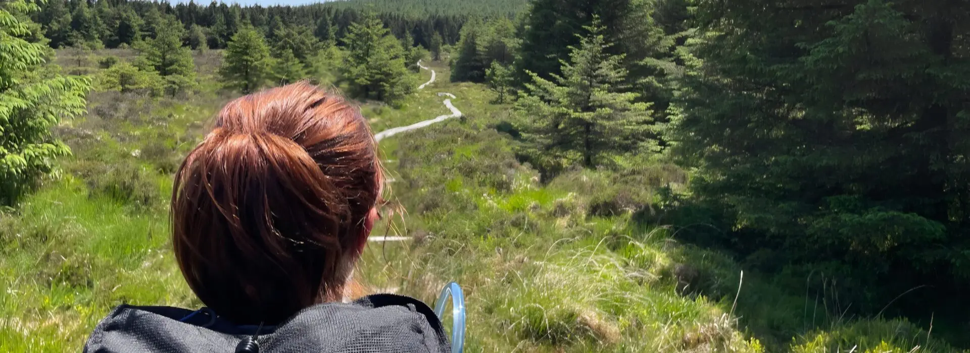 Ciara from Earth's Edge trekking in the hills