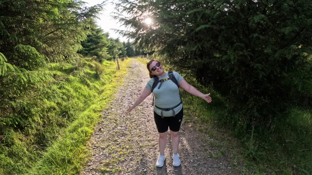 Ciara from Earth's Edge on a hike as she trains to climb Kilimanjaro