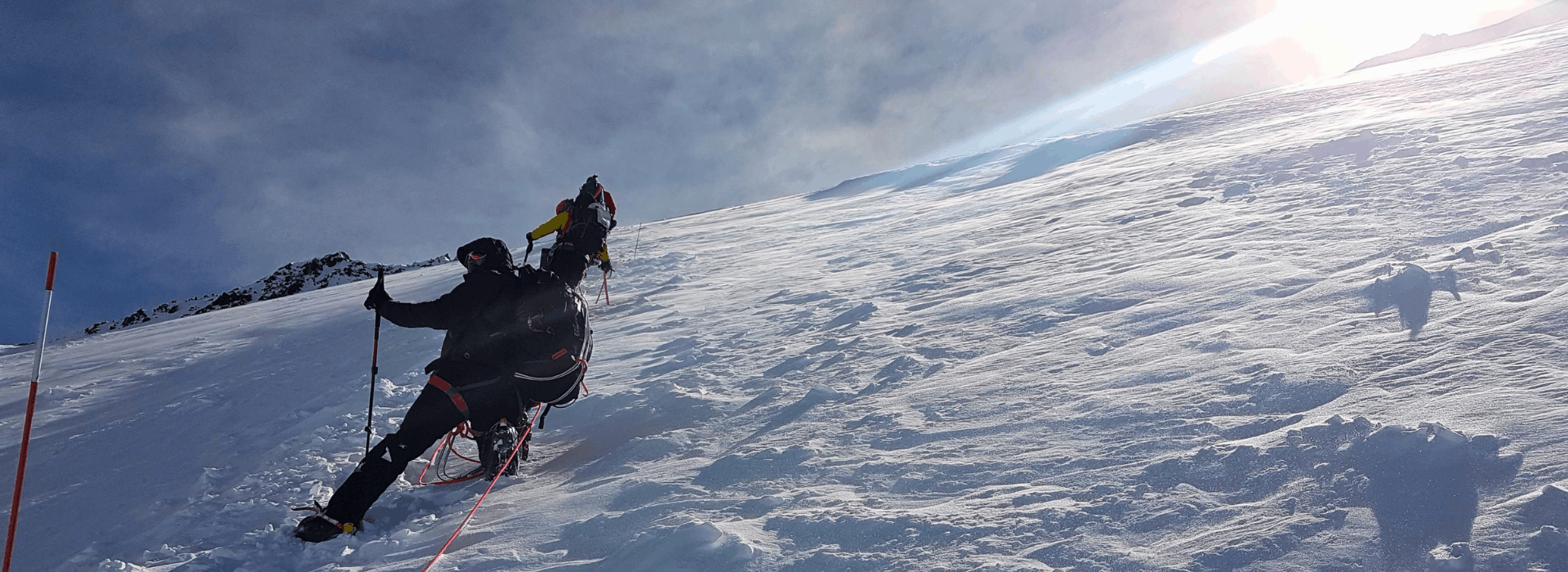 Climbers on the Denali summit push with clear skies