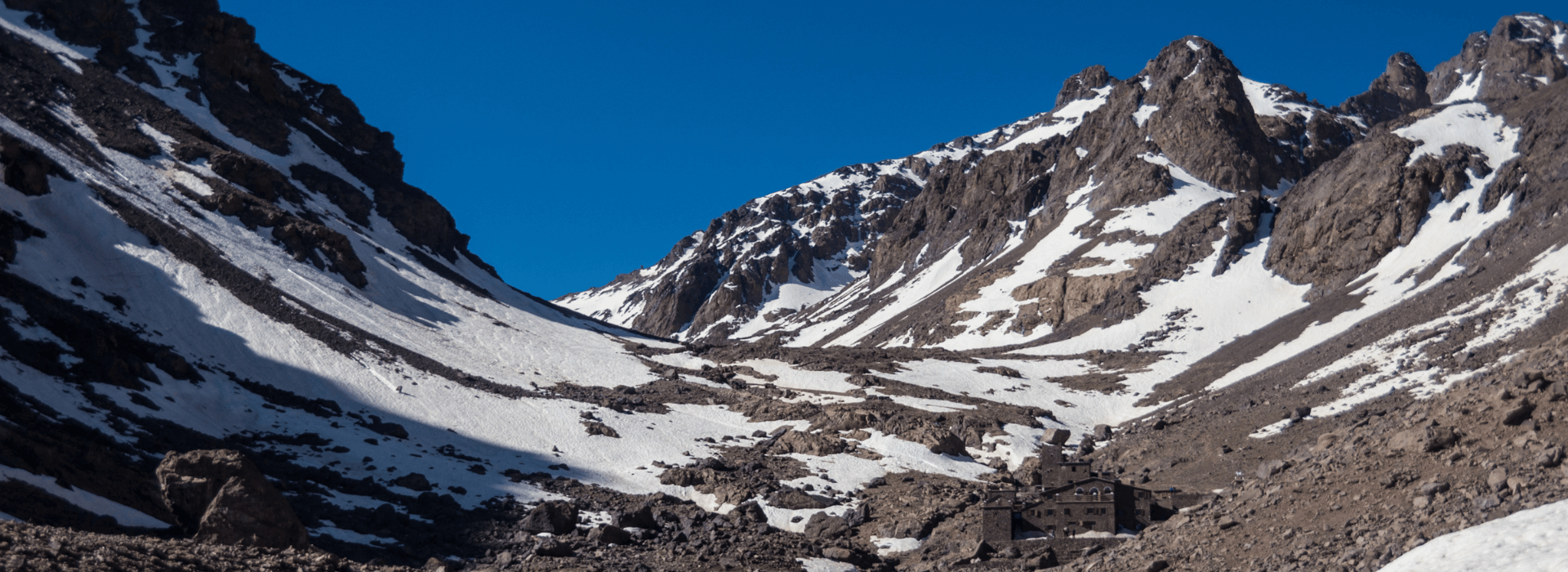 Toubkal Refuge basecamp before summit
