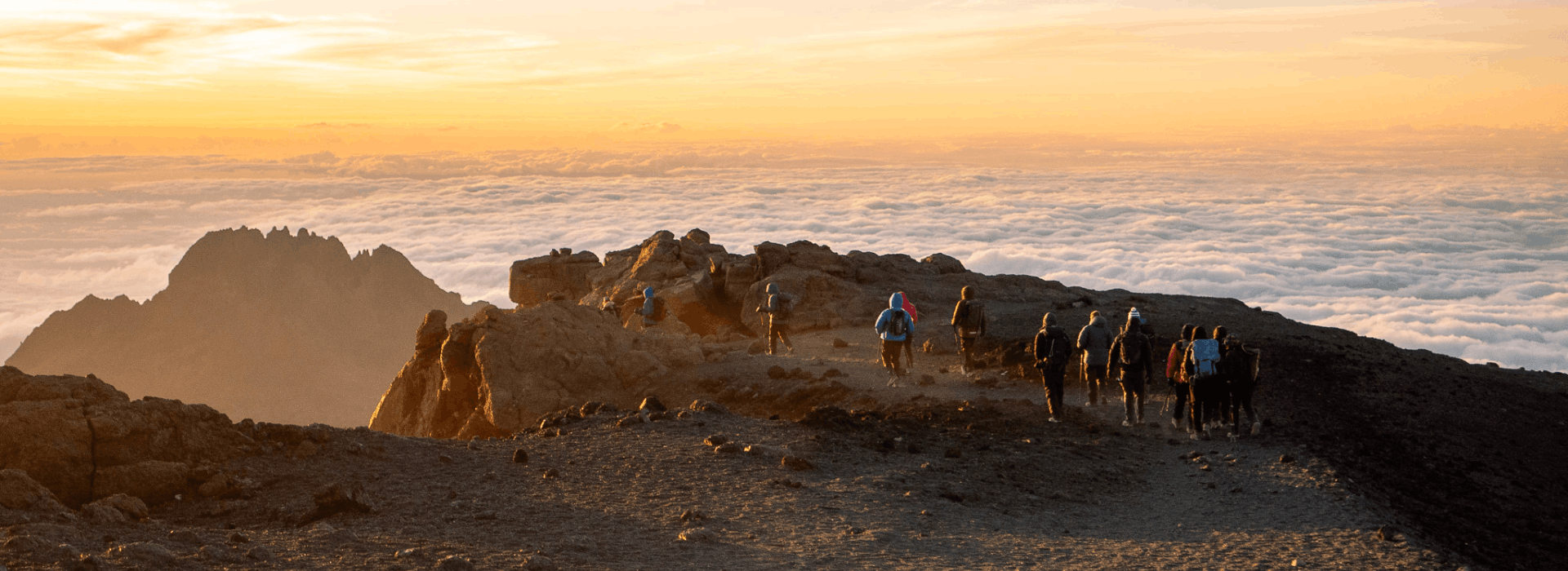 Sunrise on Kilimanjaro's summit