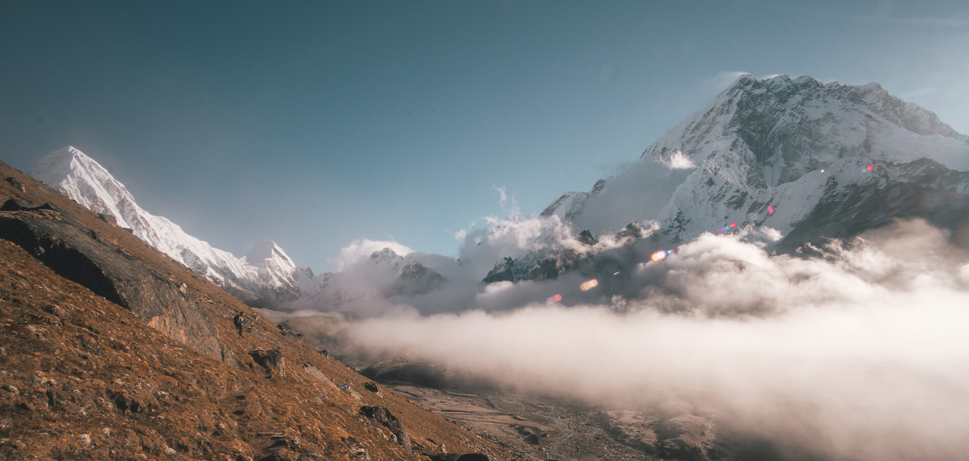 Wallpaper clouds, snow, sunset, mountains, top, peak, Nepal, ridge for  mobile and desktop, section природа, resolution 2048x1367 - download