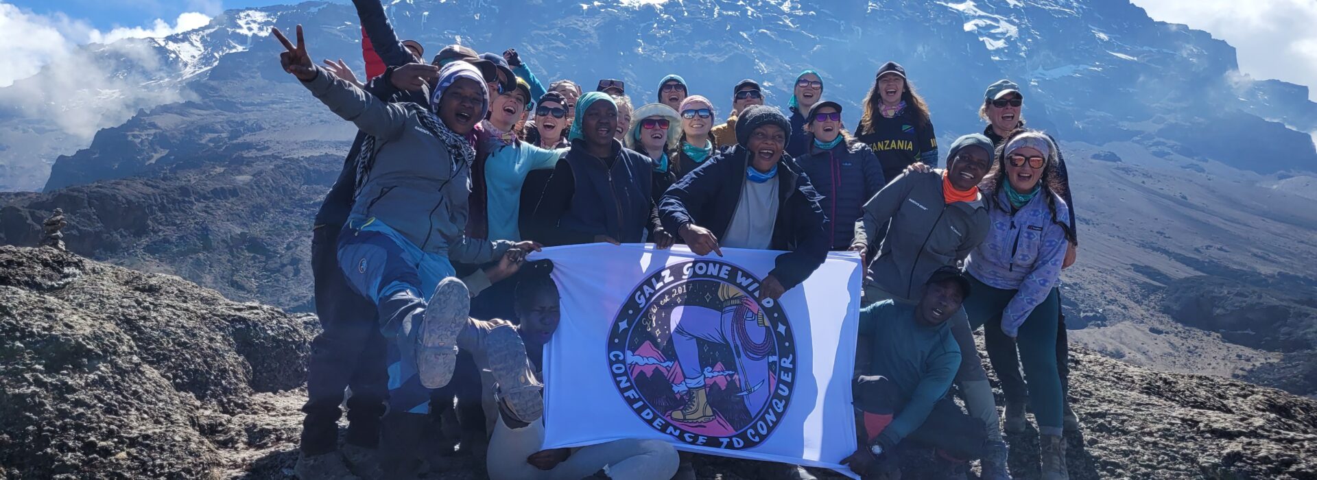 Galz Gone Wild on Kilimanjaro with local Tanzanian Female Porter Staff