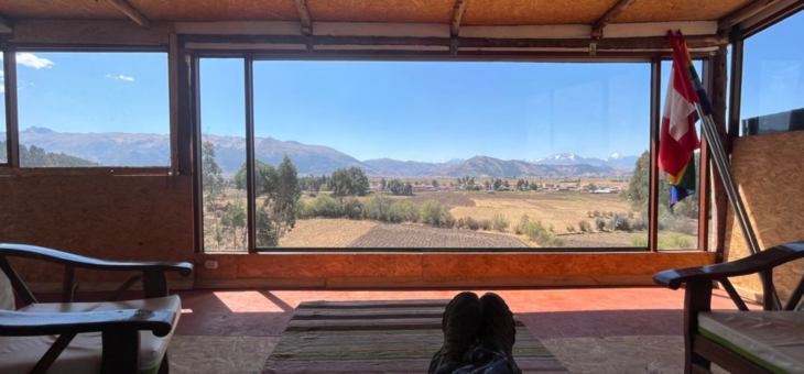 View from a window in the Wajaqui Ecolodge