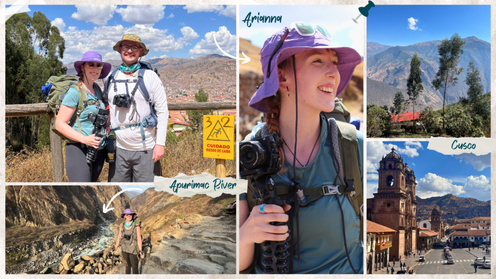 A montage of images from Machu Picchu, Peru