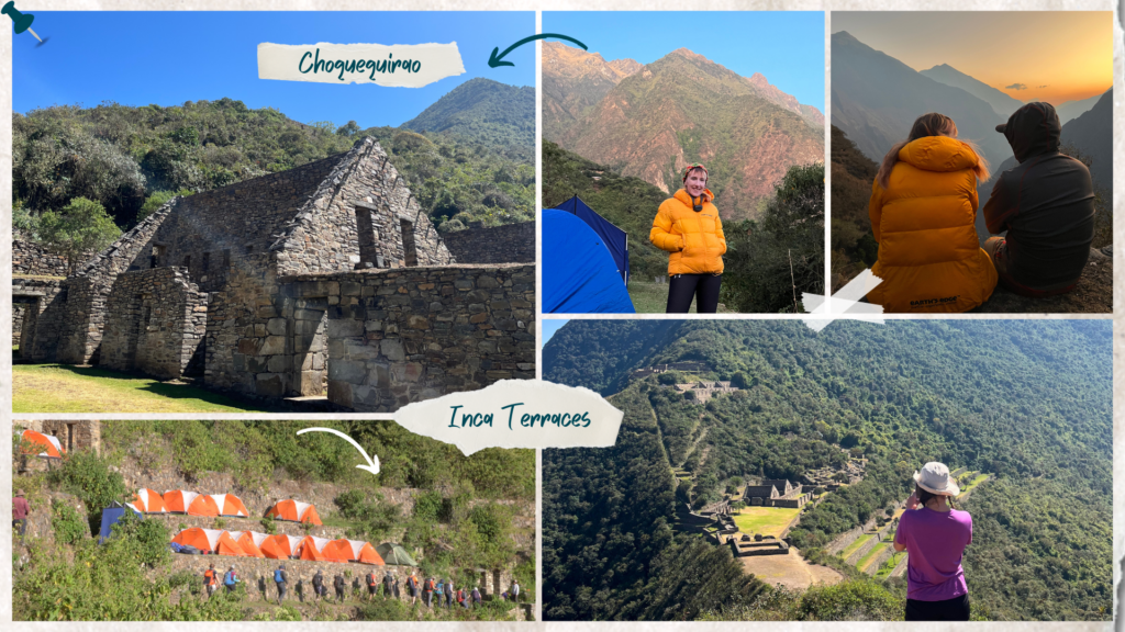 A montage of images from Machu Picchu, Peru