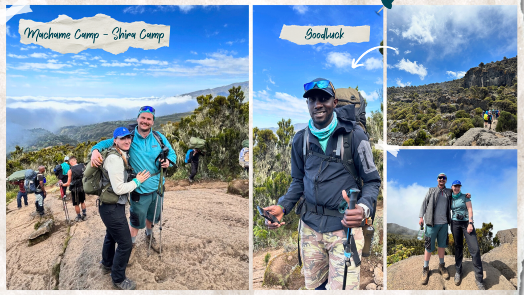 A montage of images from Mount Kilimanjaro, Tanzania