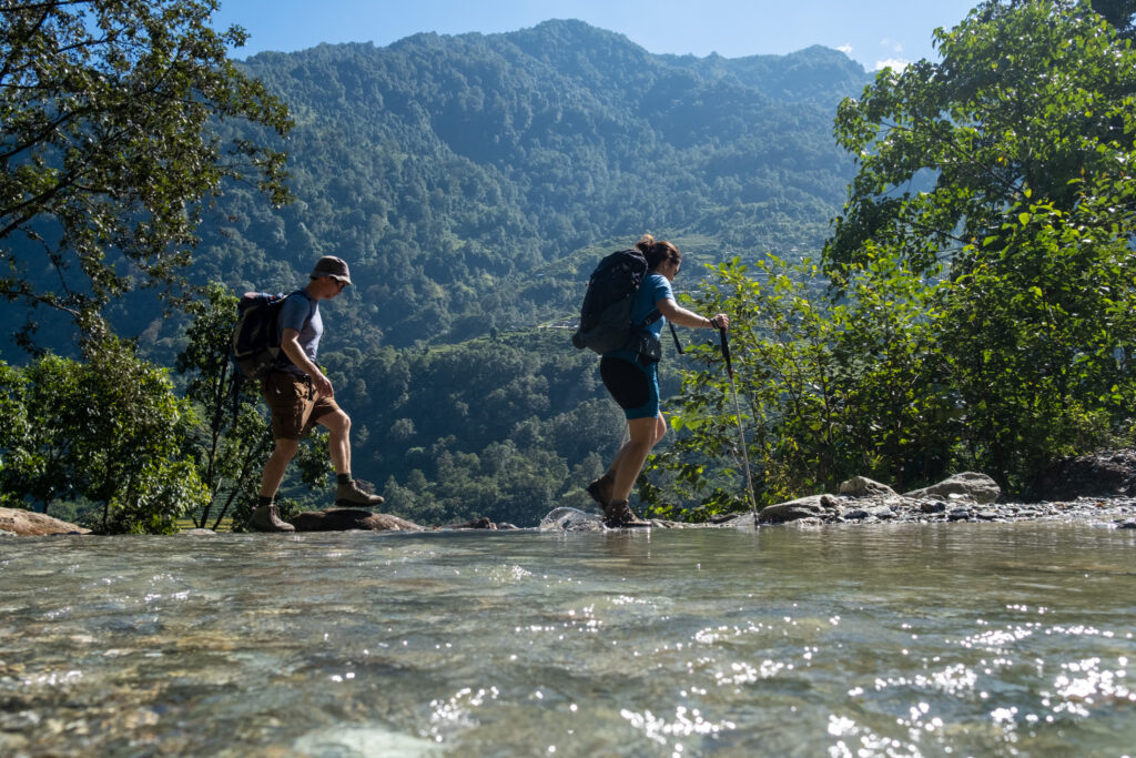 Trek to Annapurna Base Camp in spring, Nepal