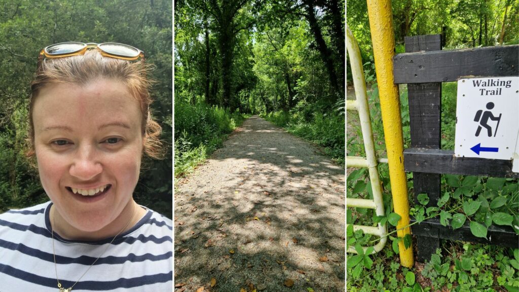 Ciara from Earth's Edge showing off her solo hike route as she trains to climb Kilimanjaro