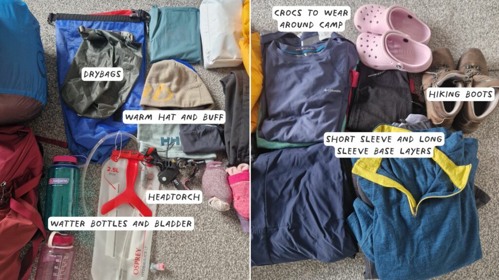 More of Ciara from Earth's Edge packing list for climbing Kilimanjaro